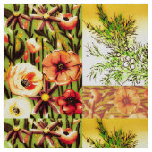 Orange Blossom Bird Stoff (Muster)