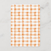 Orange Blossom Bliss Book for Baby Card Begleitkarte (Rückseite)