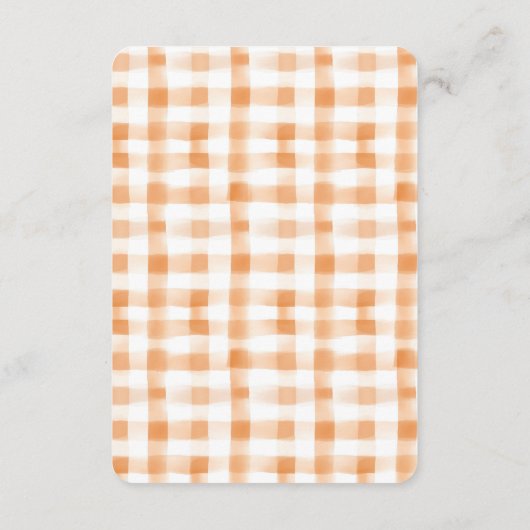 Orange Blossom Bliss Book for Baby Card Begleitkarte (Rückseite)