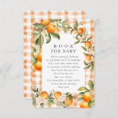 Orange Blossom Bliss Book for Baby Card Begleitkarte (Vorne/Hinten)