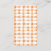 Orange Blossom Bliss Diaper Raffle Ticket Begleitkarte (Rückseite)