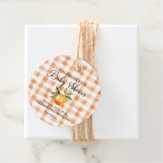 Orange Blossom Bliss Kleine Süsse Geschenkanhänger (Beispiel)
