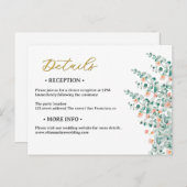 Orange Blossom Blumenzettel Postkarte (Vorne/Hinten)