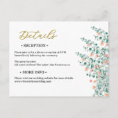 Orange Blossom Blumenzettel Postkarte (Vorderseite)