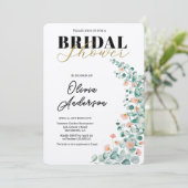 Orange Blossom Brautparty Einladung (Stehend Vorderseite)