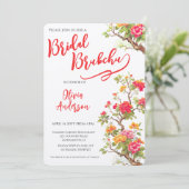 Orange Blossom Brautparty Einladung (Stehend Vorderseite)