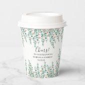 Orange Blossom Brautparty Pappbecher (Vorderseite)