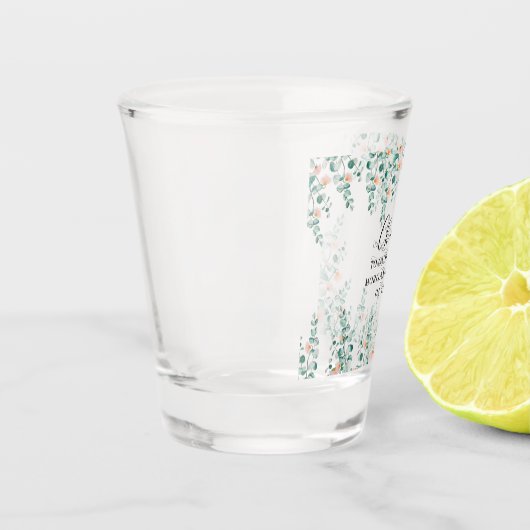 Orange Blossom Brautparty Schnapsglas (Links)