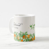 Orange Blossom Bridesmaid Wedding Party Geschenk Kaffeetasse (Vorderseite Links)