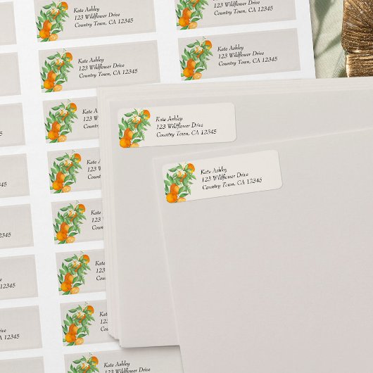 Orange Blossom Citrus Wedding Address