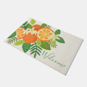 Orange Blossom Custom Door Mat Fußmatte (Schrägansicht)