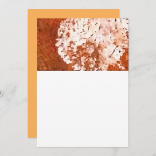 Orange blossom Flat Card (Vorne/Hinten)