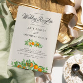 Orange Blossom Foto Hochzeitsempfang nur Einladung