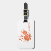 Orange Blossom Gepäckanhänger (Vorderseite vertikal)