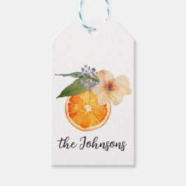 Orange Blossom Gift Tags Geschenkanhänger