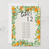 Orange Blossom Hochzeitstisch (Vorderseite)