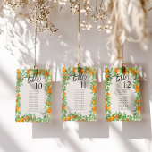 Orange Blossom Hochzeitstisch