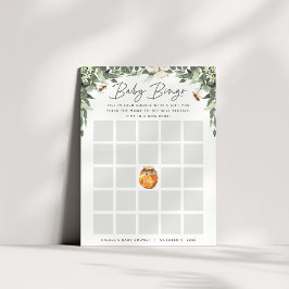 Orange Blossom Honey Bee Baby Shooter Bingo Game