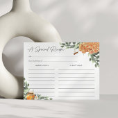 Orange Blossom Honey Bee Recipe Card Postkarte