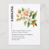 Orange Blossom & Jasmine Blooms Umschließungskarte Begleitkarte (Vorderseite)