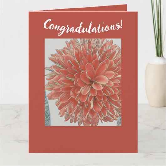 Orange Blossom Karte (Vorderseite)