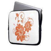 Orange Blossom Laptopschutzhülle (Vorderseite Links)