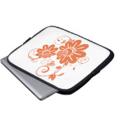 Orange Blossom Laptopschutzhülle (Vorne Knopf)