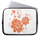 Orange Blossom Laptopschutzhülle (Vorderseite)