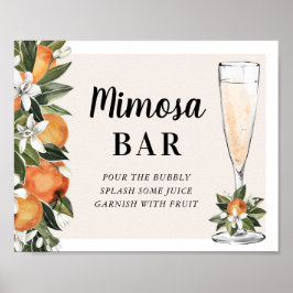 Orange Blossom Mimosa Bar Duschgel Poster
