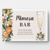 Orange Blossom Mimosa Bar Fotoplatte (Vorderseite)