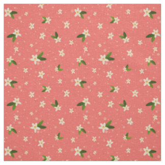 Orange Blossom Muster Stoff