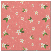 Orange Blossom Muster Stoff (Nahaufnahme)