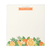 Orange Blossom Personalisiert Notepad Notizblock (Vorderseite)