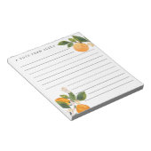 Orange Blossom personalisiertes Notizblock (angewinkelt)