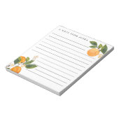 Orange Blossom personalisiertes Notizblock (Rotiert)