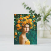Orange Blossom Queen Feiertagspostkarte (Stehend Vorderseite)
