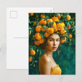 Orange Blossom Queen Feiertagspostkarte (Vorne/Hinten)