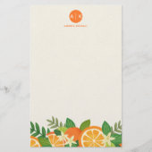 Orange Blossom Stationery Briefpapier (Vorderseite)