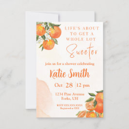 Orange Blossom Themendusche laden ein Einladung