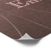 Orange Blossom Tree Baby Girl Room Poster (Ecke)