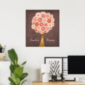 Orange Blossom Tree Baby Girl Room Poster (Heimbüro)