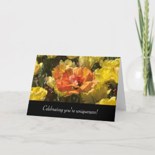 Orange Blossom Tulip - Feiern Sie Ihre Einzigartig Karte