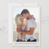 Orange Blossom Verlobung Foto Hochzeit Save The Date (Rückseite)