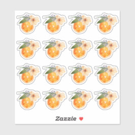 Orange Blossom Wasserfarbe Mini Stickers Aufkleber
