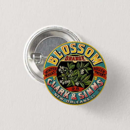 Orange Blossom Winterwheat Button (Vorne & Hinten)