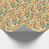 Orange Blossom Wrapping Paper Geschenkpapier (Ecke)
