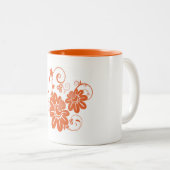 Orange Blossom Zweifarbige Tasse (VorderseiteRechts)