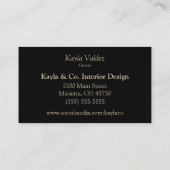 Orange Blossoms Botanical Visitenkarte (Rückseite)