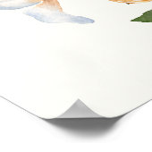 Orange Blossoms Clementines Brautparty Willkommen Poster (Ecke)