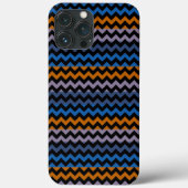Orange Blue Black Zickzack Zigzag Case-Mate iPhone Hülle (Rückseite)